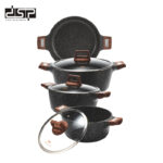 DSP - ტაფა/ქვაბების კომპლექტი - CA005-S01-Black