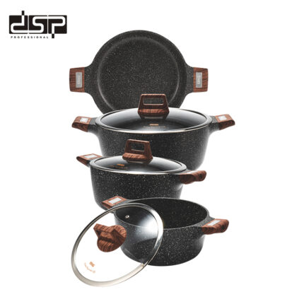 DSP - ტაფა/ქვაბების კომპლექტი - CA005-S01-Black